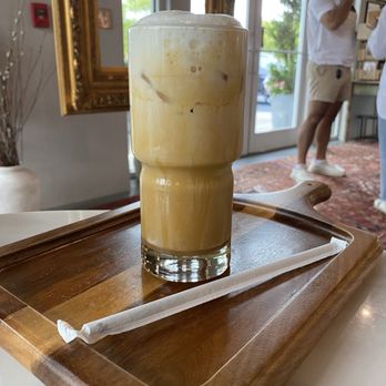 Cafe Lavande - Iced Carmel Latte - Bakeries Near Me - Milton, Georgia