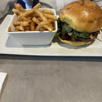 Zest - Lamb sausage burger - New American Near Me - Bay Shore, New York Zest - Lamb sausage burger - New American Near Me - Bay Shore, New York