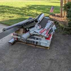 Quality Choice Roofing - Leftover supplies they will pick up. They planned well!