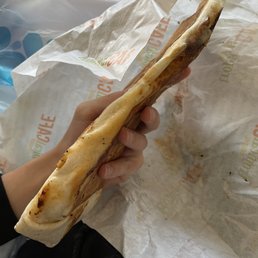 Buffalo chicken wrap is flat Buffalo chicken wrap is flat