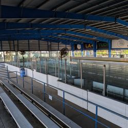 Charles H. Wilson Park - View of the hockey rink from the bleachers