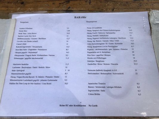 Menu photo 3 Bar Olio Dusseldorf, NW Menu photo 3 Bar Olio Dusseldorf, NW