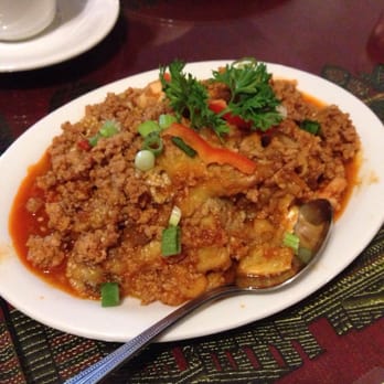 Battambang  - Eggplant with ground pork and shrimp - Cambodian Near Me - Oakland, California