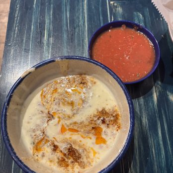 Azul Mexicano - Queso Fundido with the salsa Muy Bueno !!! - Mexican Near Me - Summerville, South Carolina Azul Mexicano - Queso Fundido with the salsa Muy Bueno !!! - Mexican Near Me - Summerville, South Carolina