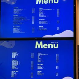 Menu march 2024