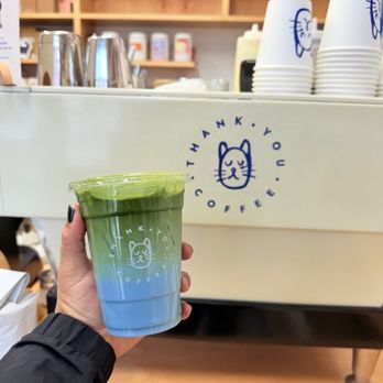 Thank You Coffee - Dodger Milk with Matcha add on - Coffee & Tea Near Me - Los Angeles, California Thank You Coffee - Dodger Milk with Matcha add on - Coffee & Tea Near Me - Los Angeles, California