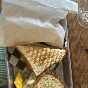 The Coop - Breakfast eggie with bacon - Bakeries Near Me - Solana Beach, California