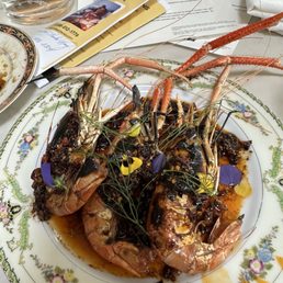 Grilled Tiger Prawns with Tare and Salsa Macha
