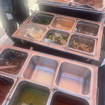 Your  Taco Guy - Variety of salsas. Rice and beans - Caterers Near Me