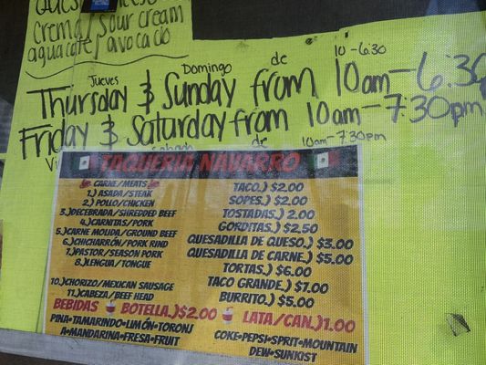 Menu photo 7 Taqueria Navarro Sanford, FL Menu photo 7 Taqueria Navarro Sanford, FL