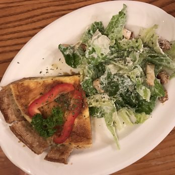 Gerhard's Cafe - Ham and cheese quiche with Caesar salad - Cafes Near Me - Scarborough, Ontario