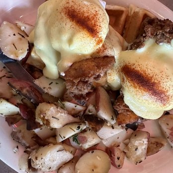 Millie's Cafe - Pasadena - Chicken and Waffle Benedict - Breakfast & Brunch Near Me - Pasadena, California