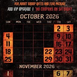 Fright Factory - 2026 Dates and Hours