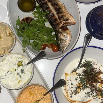 Mandolin Aegean Bistro - Branzino, Turkish Sampler, Manti Dumplings - Mediterranean Near Me - Miami, Florida