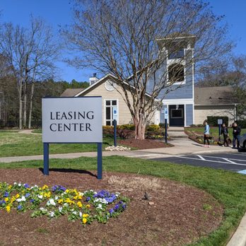 Crosstown at Chapel Hill - Outside the leasing center, clubhouse. - Apartments Near Me - Chapel Hill, North Carolina