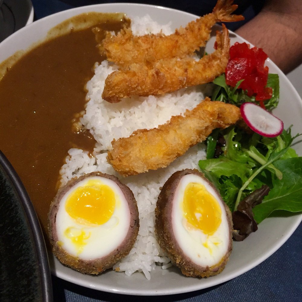 Wanpaku - Shrimp Katsu Curry with Scotch Egg - Ramen Near Me - Brooklyn, New York Wanpaku - Shrimp Katsu Curry with Scotch Egg - Ramen Near Me - Brooklyn, New York