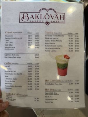 Menu photo 1 Baklovah Bakery San Antonio, TX Menu photo 1 Baklovah Bakery San Antonio, TX