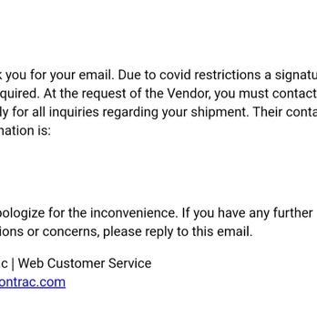 OnTrac - Changed story, lying because there are no covid restrictions. - Couriers & Delivery Services Near Me - Fontana, California OnTrac - Changed story, lying because there are no covid restrictions. - Couriers & Delivery Services Near Me - Fontana, California