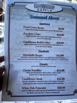 Menu photo 4 Kennsington Grille Canfield, OH Menu photo 4 Kennsington Grille Canfield, OH