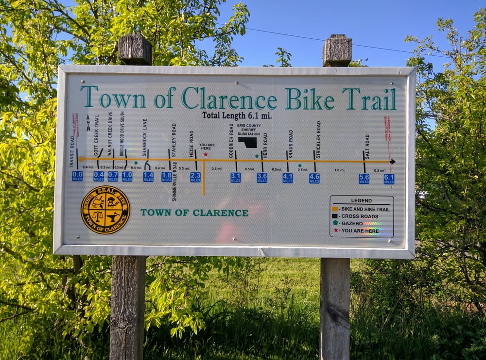 Town Of Clarence Bike Path - Clarence Pathways Logo