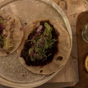 Chulita - Tacos with cassava tortillas. Mezcal neat with orange slice. - Mexican Near Me - Venice, California