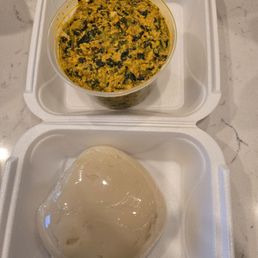 Egussi and fufu