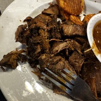 Hickory Chip - Apparently this is "brisket"; it's roast beef chopped and it's drier than the Sahara desert! - Salad Near Me - Clanton, Alabama
