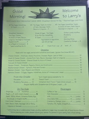 Menu photo 8 Larry's Px West Chatham, MA