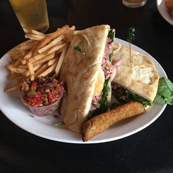 Buckeye Beer Engine - Harrissa burger with fries - American Near Me - Lakewood, Ohio Buckeye Beer Engine - Harrissa burger with fries - American Near Me - Lakewood, Ohio