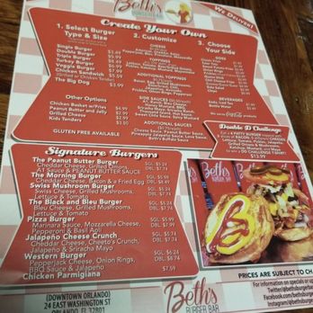 Beth's Burger Bar - American Near Me - Orlando, Florida