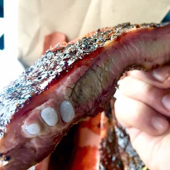 Breakwater Barbecue - Ribs - cross section view - Barbeque Near Me - El Granada, California