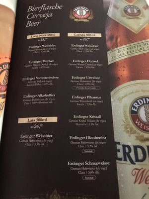 Menu photo 1 Erdinger Hütt'n São Paulo, SP Menu photo 1 Erdinger Hütt'n São Paulo, SP