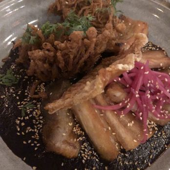 Covacha - Mole Dulce Pork Belly Plato - Mexican Near Me - New York, New York Covacha - Mole Dulce Pork Belly Plato - Mexican Near Me - New York, New York