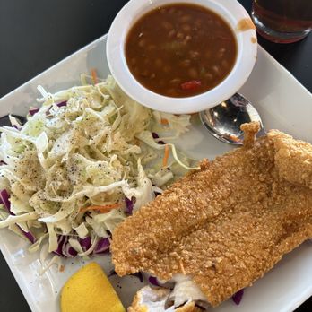 Felix's BBQ with Soul - Catfish plate with two sides - Barbeque Near Me - San Marcos, California Felix's BBQ with Soul - Catfish plate with two sides - Barbeque Near Me - San Marcos, California