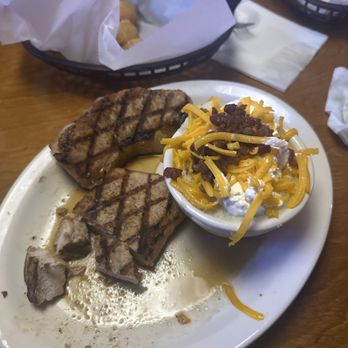 Texas Roadhouse - Pork chops and loaded mash potatoes. - Barbeque Near Me - Riverview, Florida Texas Roadhouse - Pork chops and loaded mash potatoes. - Barbeque Near Me - Riverview, Florida