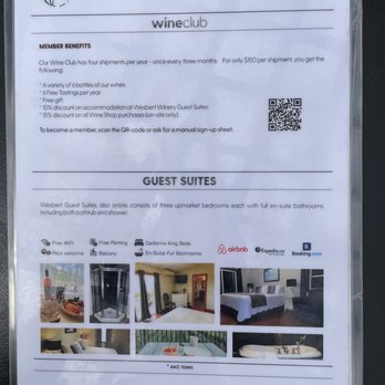 Wesbert Winery - Tasting sheet - Guest Houses Near Me - Penticton, British Columbia Wesbert Winery - Tasting sheet - Guest Houses Near Me - Penticton, British Columbia