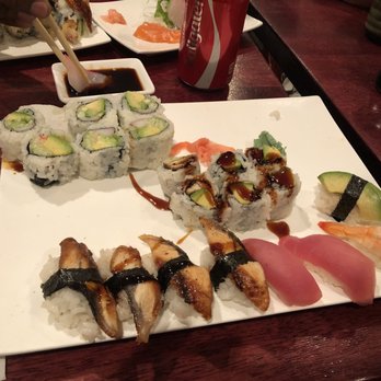Sake Sushi - Eel, California and special Dragon, Tuna, Avocado and Shrimp rolls. - Sushi Bars Near Me - Brooklyn, New York Sake Sushi - Eel, California and special Dragon, Tuna, Avocado and Shrimp rolls. - Sushi Bars Near Me - Brooklyn, New York
