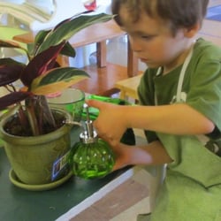 Mississippi Valley Montessori School - Children at work in the Practical Life area.