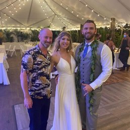 Us and Jimmy at our wedding. Us and Jimmy at our wedding.