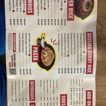 Pepper Lunch - Menu - Seafood Near Me - Frisco, Texas Pepper Lunch - Menu - Seafood Near Me - Frisco, Texas