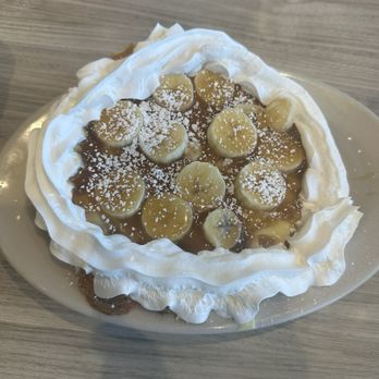 The Toasted Yolk Cafe - Banana custard pie waffle - Breakfast & Brunch Near Me - Cypress, Texas The Toasted Yolk Cafe - Banana custard pie waffle - Breakfast & Brunch Near Me - Cypress, Texas