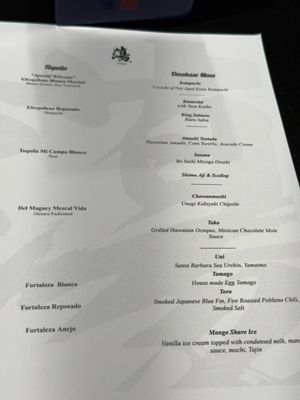 Menu photo 2 TORO Honolulu, HI