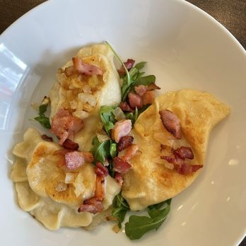 May Café - Pierogies (dumplings with potato and cheese) - Cafes Near Me - Milford, Ohio May Café - Pierogies (dumplings with potato and cheese) - Cafes Near Me - Milford, Ohio