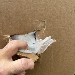 Lowe's Home Improvement - The damaged cabinet