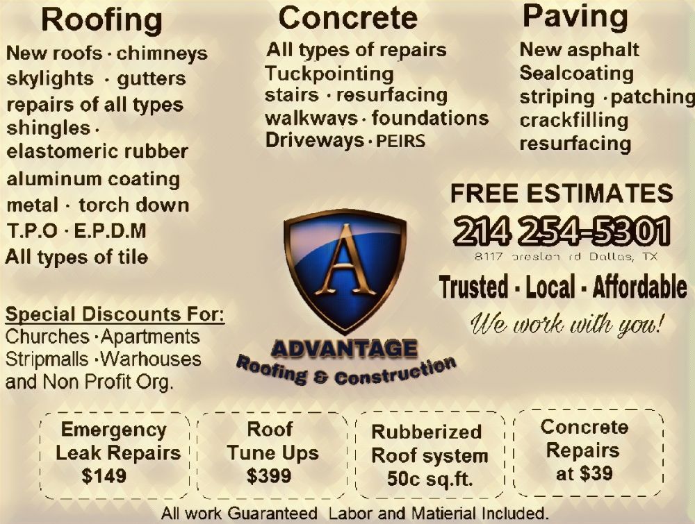 Slide of Advantage Roofing & Construction