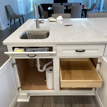 Lake Custom Closets - Drawer repurposed after sink installation to create tip out tray and interior drawer. - Home Organization Near Me - Chapel Hill, North Carolina Lake Custom Closets - Drawer repurposed after sink installation to create tip out tray and interior drawer. - Home Organization Near Me - Chapel Hill, North Carolina