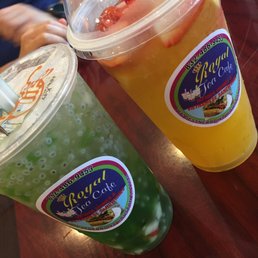 Basil seed drink (nc mát) and fruit tea