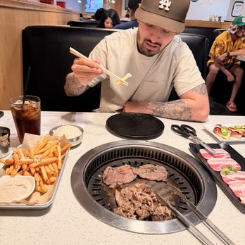 Han Korean BBQ House - Truffle Fries, flat iron steak, pork belly thin - Korean Near Me - Burbank, California Han Korean BBQ House - Truffle Fries, flat iron steak, pork belly thin - Korean Near Me - Burbank, California