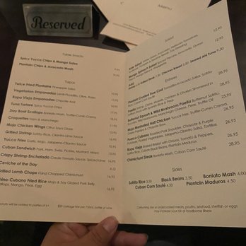 Havana - Menu - Cuban Near Me - Walnut Creek, California