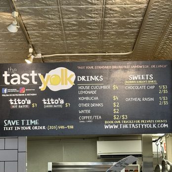 The Tasty Yolk - You can order ahead by texting your order - Food Trucks Near Me - Bridgeport, Connecticut